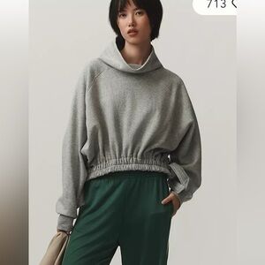 Gray Cowl Neck Women's Sweater